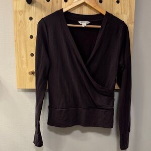 Athleta Purple Wrap Sweatshirt